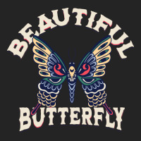 Beautiful Butterfly Retro Vector Art Illustration 3/4 Sleeve Shirt | Artistshot