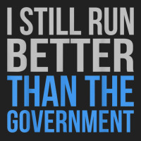 Run Better Than Government Funny Amputee Prosthetic Graphic Basic T-shirt | Artistshot