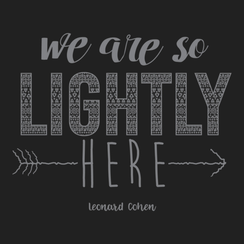 We Are So Lightly Here Fitted Basic T-shirt | Artistshot