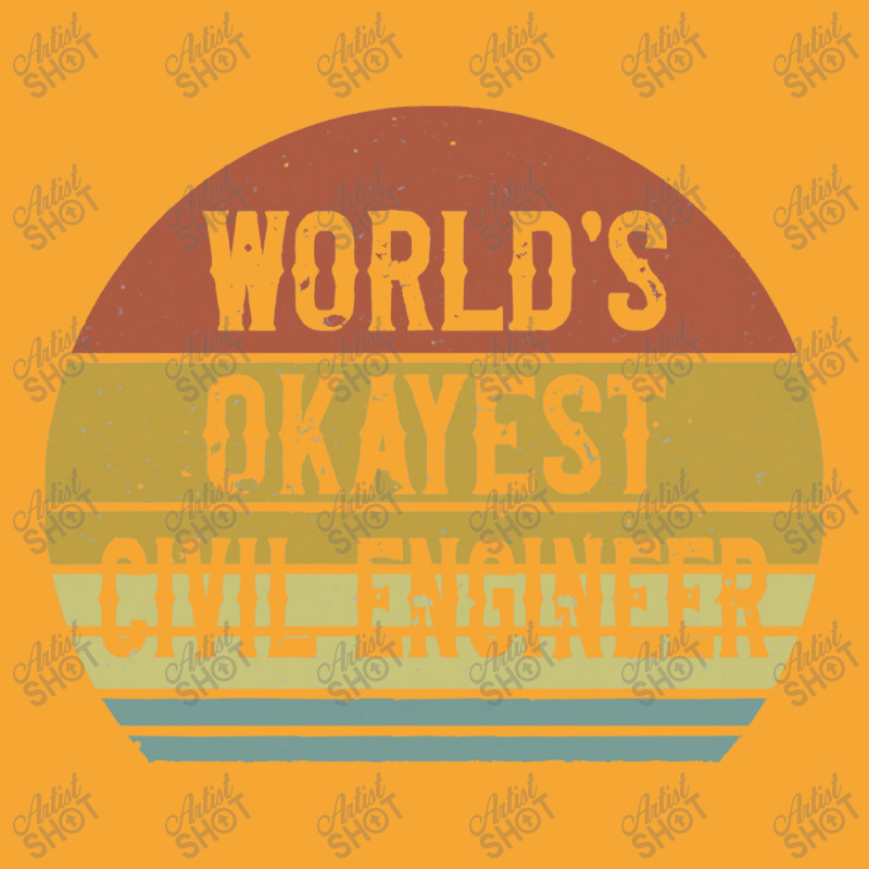 Civil Engineers   World's Okayest Civil Engineer Basic T-shirt by salamansik | Artistshot