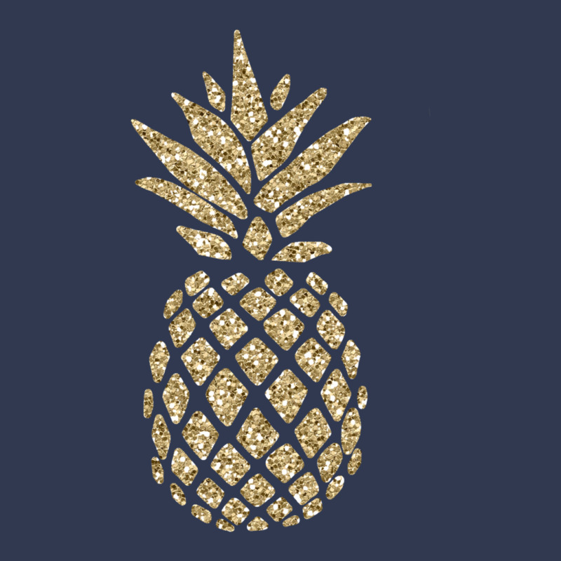 Gold Glitter Pineapple Basic T-shirt | Artistshot