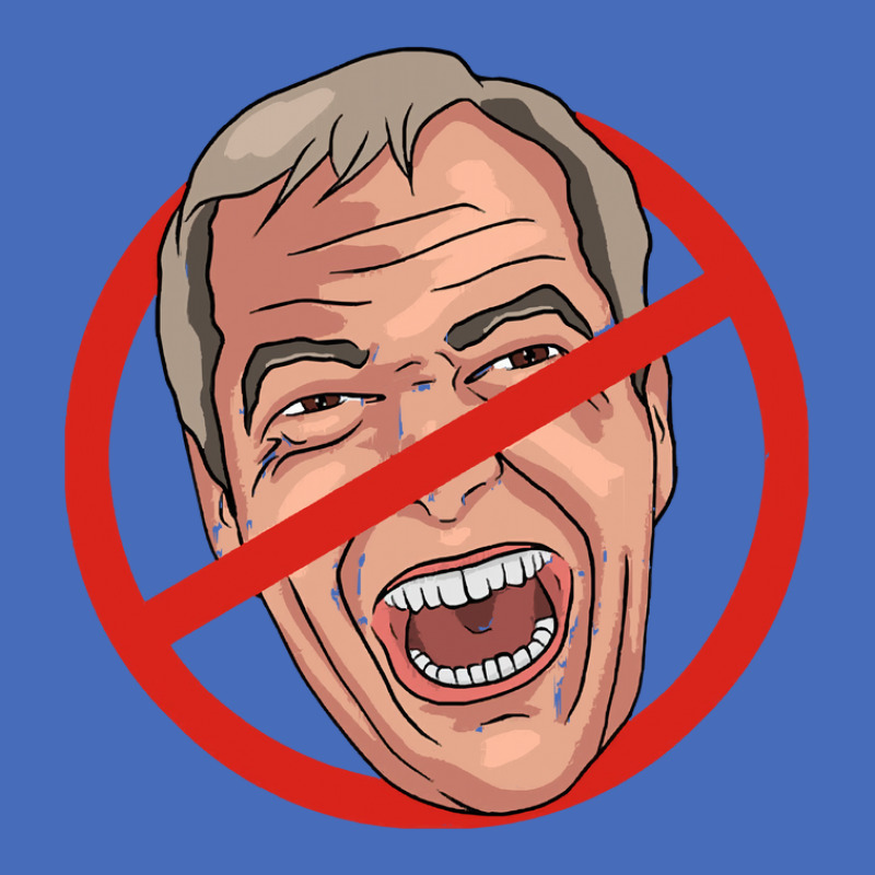 Nigel Farage No Road Sign Illustration Basic T-shirt by MelindaBouwman | Artistshot