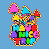 Have A Nice Trip Trippy Shroom Psychedelic Art Quote Slogan Premium T Basic Youth T-shirt | Artistshot