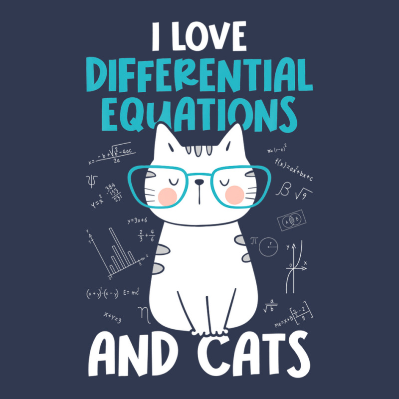 I Love Math And Cats - Funny Differential Equations Basic Youth T-shirt by katharinemcmichael90 | Artistshot