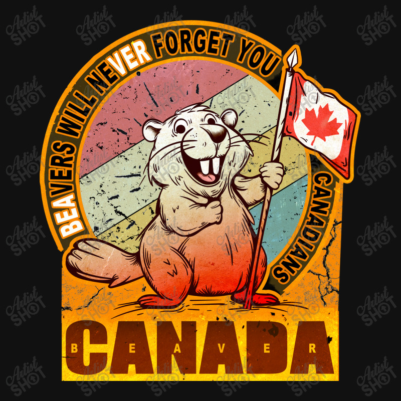 Beaver Canada Flag Graphic T-shirt by deepbox | Artistshot