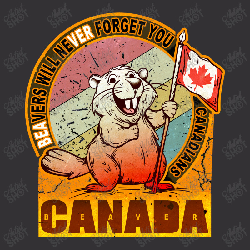 Beaver Canada Flag Vintage Hoodie by deepbox | Artistshot