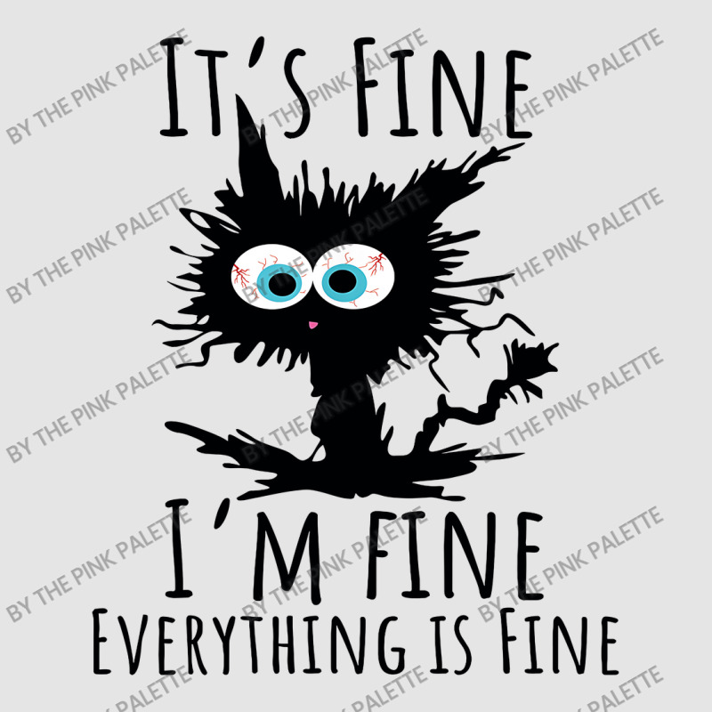 Its Fine Im Fine Everything Is Fine Funny Cat Medium-length Apron | Artistshot