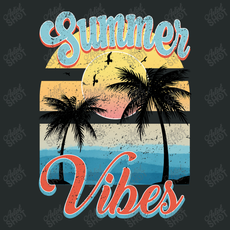 Summer Vibes Women's Triblend Scoop T-shirt by DonieRan | Artistshot