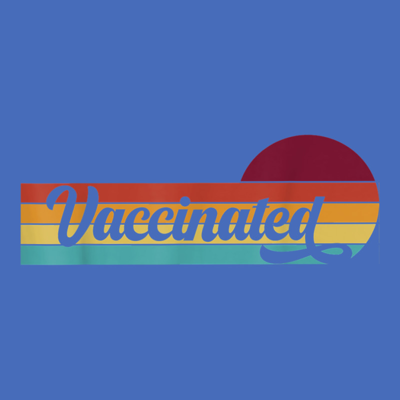 Vaccinated Retro Sunset Pro Vaccination Immunization Basic T-shirt by DarionMurray | Artistshot