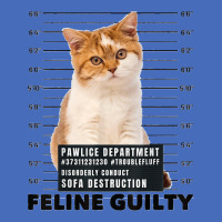 Funny Cat Feline Guilty Guilty Cat Pawlice Dept Mugshot Basic T-shirt | Artistshot