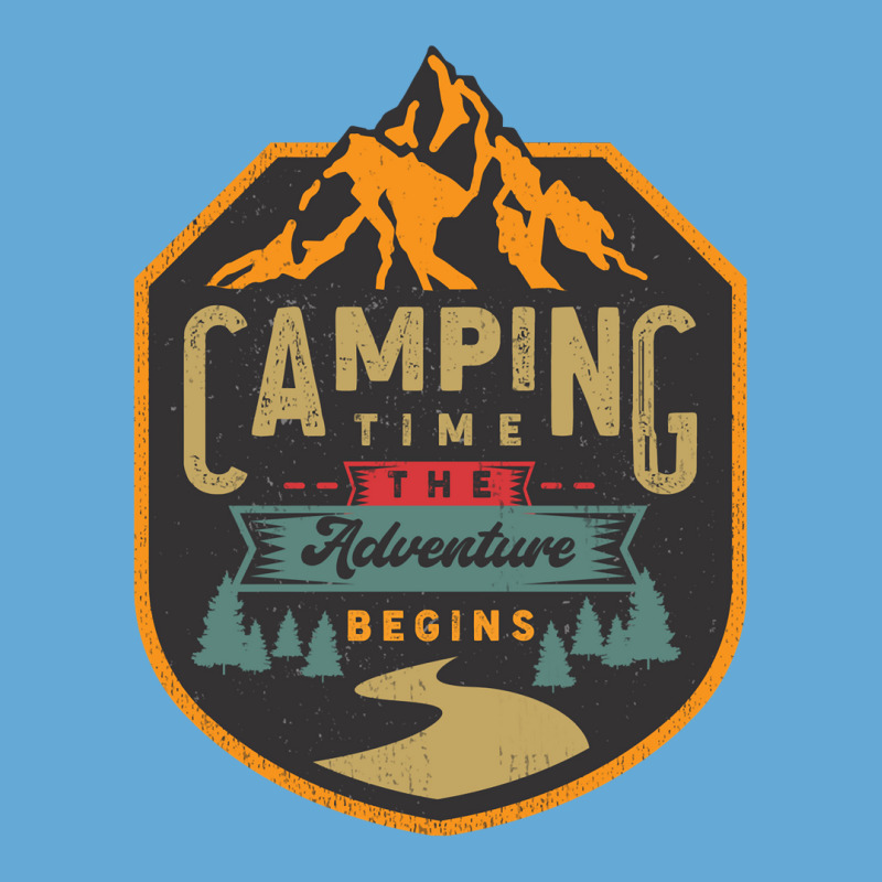 Camping Time Basic T-shirt by Mathew Rodden | Artistshot