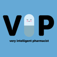 V I P  Very Intelligent Pharmacist Blue Basic T-shirt | Artistshot