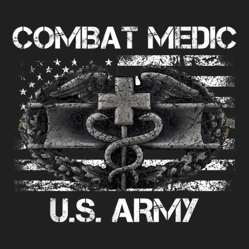 Vintage Army Combat Medic Veteran Gift For Us Army Veteran Basic T-shirt by FionaMciver | Artistshot