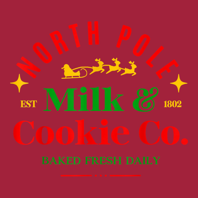 North Pole Milk & Cookie Co. Baked Fresh Daily T Shirt Basic Youth T-shirt | Artistshot