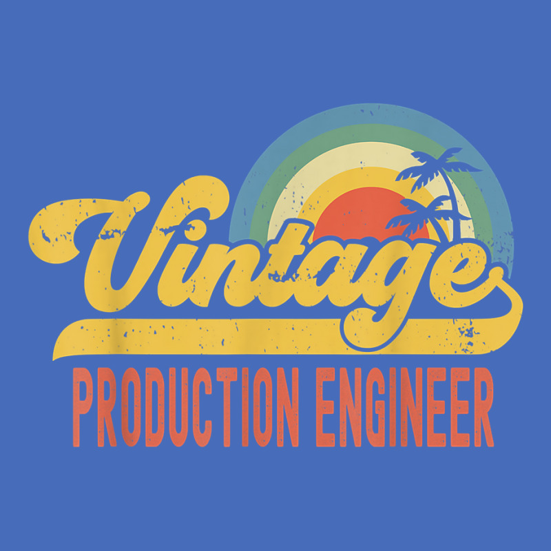 Production Engineer Vintage Sunset Profession Retro Job T Shirt Basic Youth T-shirt | Artistshot