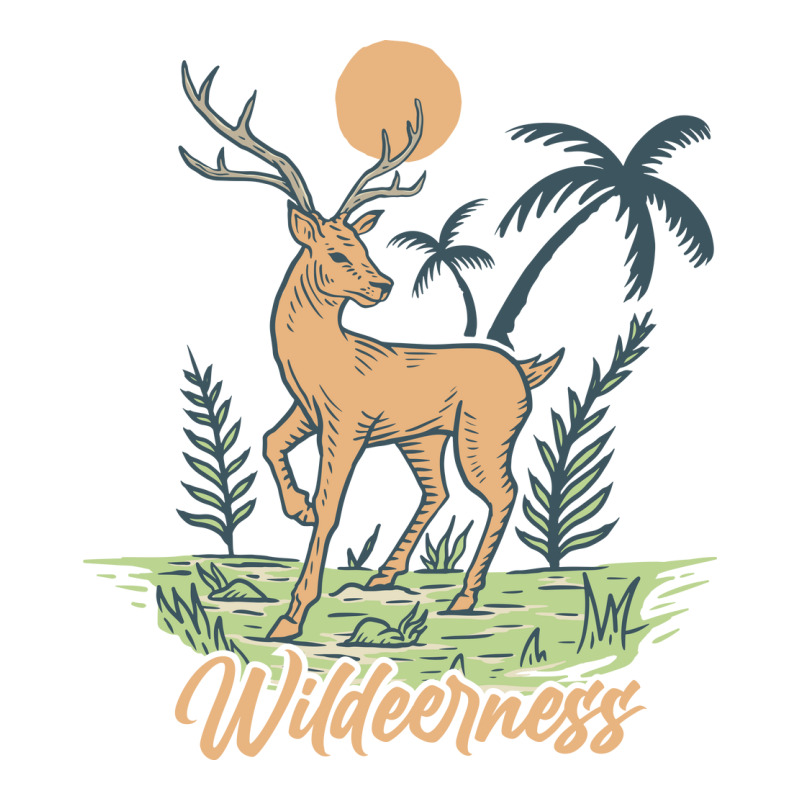 Wildeerness Wild Deer V-Neck Tee by Mangustudio | Artistshot