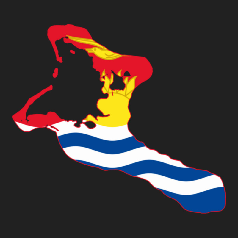 Flag Map Of Kiribati Basic T-shirt | Artistshot