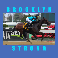 Brooklyn Strong - Classic Horseracing - Blue Basic T-shirt | Artistshot