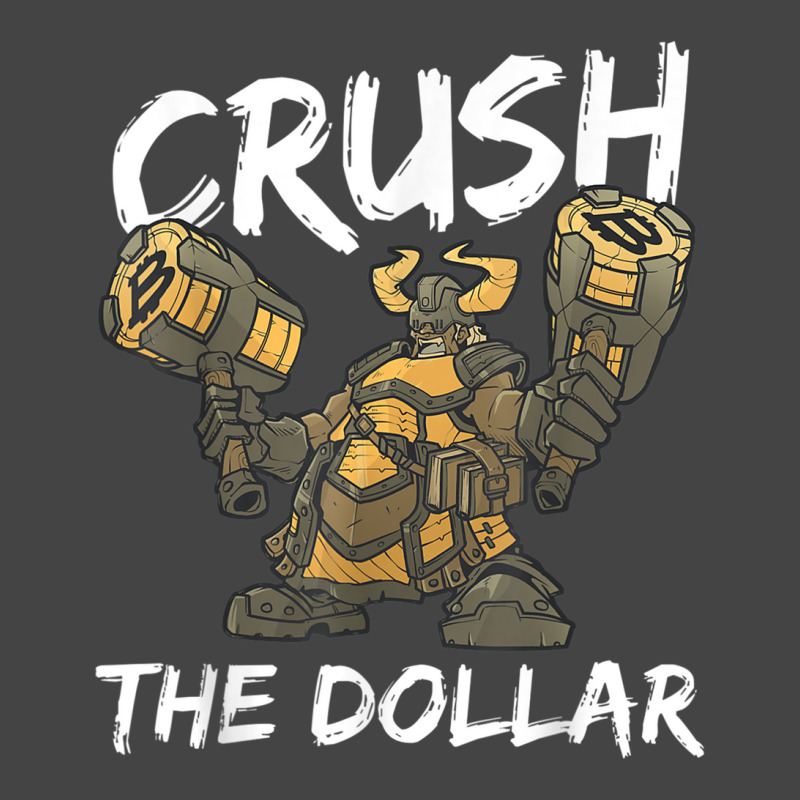 Bitcoin Crush The Dollar Dwarf Cleric Barbarian Rpg Class T Shirt Basic T-shirt by hin | Artistshot