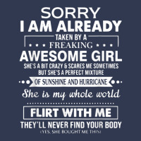 Mens Sorry I'm Already Taken By A Freaking Awesome Girl Basic T-shirt | Artistshot