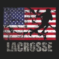 Lacrosse American Flag Usa Flag Fan Vintage Retro Basic T-shirt | Artistshot