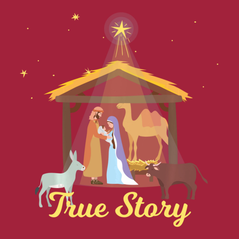 True Story Christmas Advent Nativity Scene North Star Basic T-shirt by behindcedar22 | Artistshot