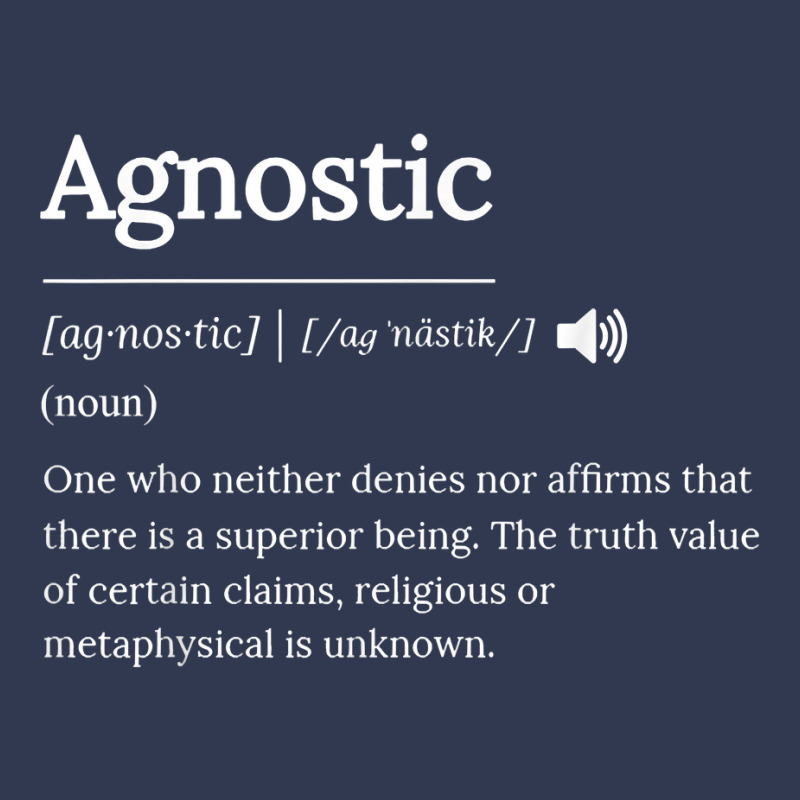 Agnostic Definition Theism Religion Art T Shirt Basic T-shirt | Artistshot