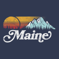 Retro Vibe Maine Vintage Mountains & Sun Basic T-shirt | Artistshot