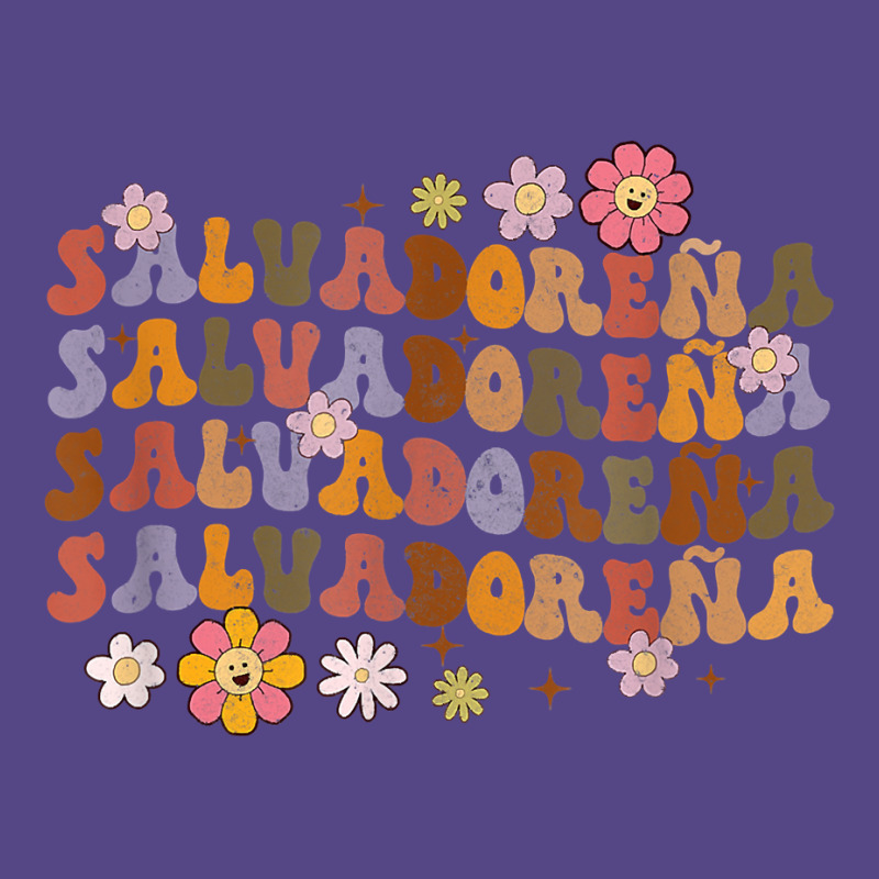 Salvadorena Retro Groovy Salvador Salvadorenan Latina Latinx T Shirt Basic T-shirt by lejo83khanna | Artistshot