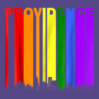 Providence Rhode Island Skyline Rainbow Lgbt Gay Pride Shirt Basic T-shirt | Artistshot