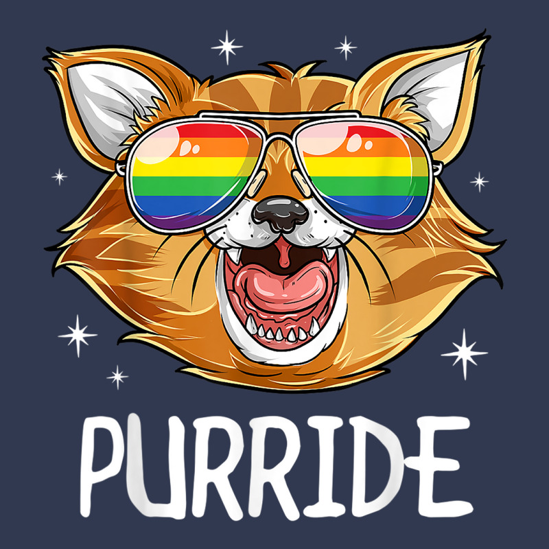 Purride Cat Gay Pride Lgbt Rainbow Flag T Shirt Sunglasses Basic T-shirt | Artistshot