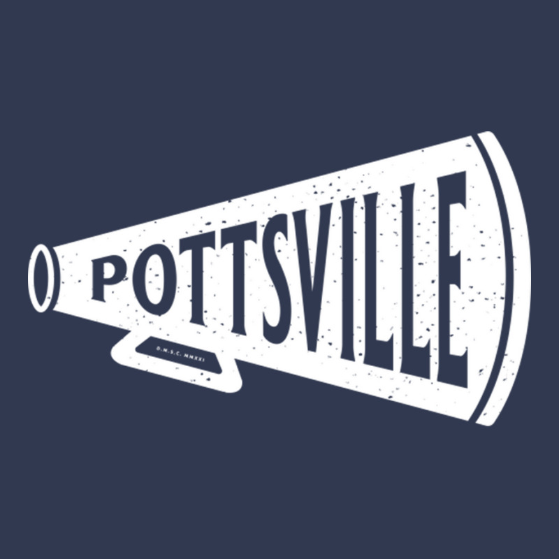 Vintage Megaphone Pottsville Maroons White Pottsville Wordmark Basic T-shirt by JeremyHurley | Artistshot