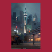 Auckland City Painting Basic T-shirt | Artistshot