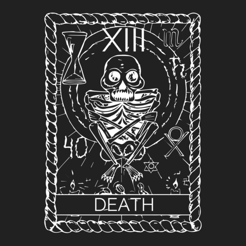 Vintage Occult Death Tarot Card Satanic Witchcraft Basic Youth T-shirt by behindcedar22 | Artistshot