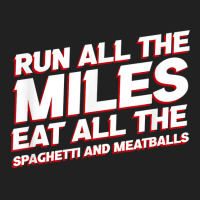 Run All The Miles Eat All The Spaghetti And Meatballs Funny T Shirt Basic Youth T-shirt | Artistshot