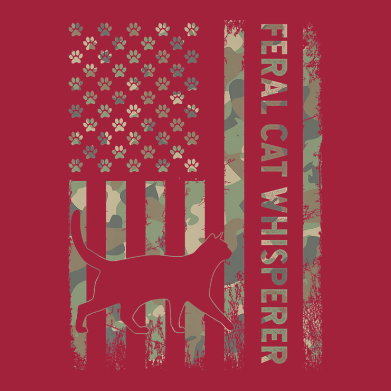 Feral Cat Whisperer Dad Camo Usa Flag Basic Youth T-shirt by lisolagretaax | Artistshot