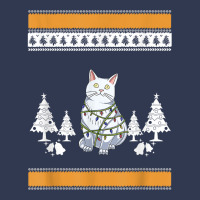 Cat With Christmas Lights Design For Cat Lover T Shirt Basic Youth T-shirt | Artistshot