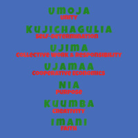 Kwanzaa Principles Green And Red Font T Shirt Basic Youth T-shirt | Artistshot