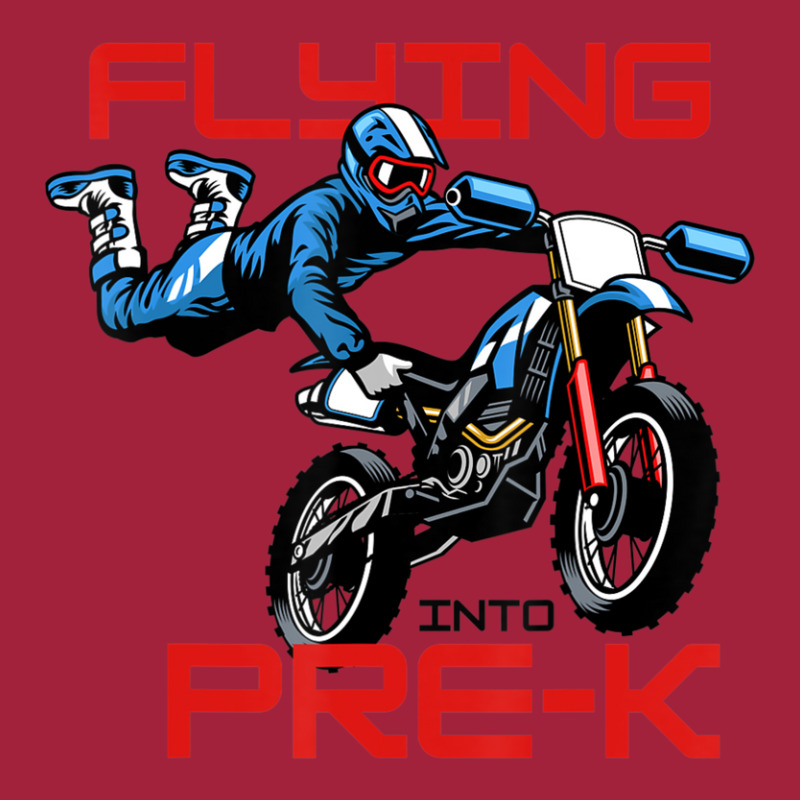 Flying Into Pre-k Pre-kindergarten Kids Dirt Bike (2) Basic T-shirt | Artistshot