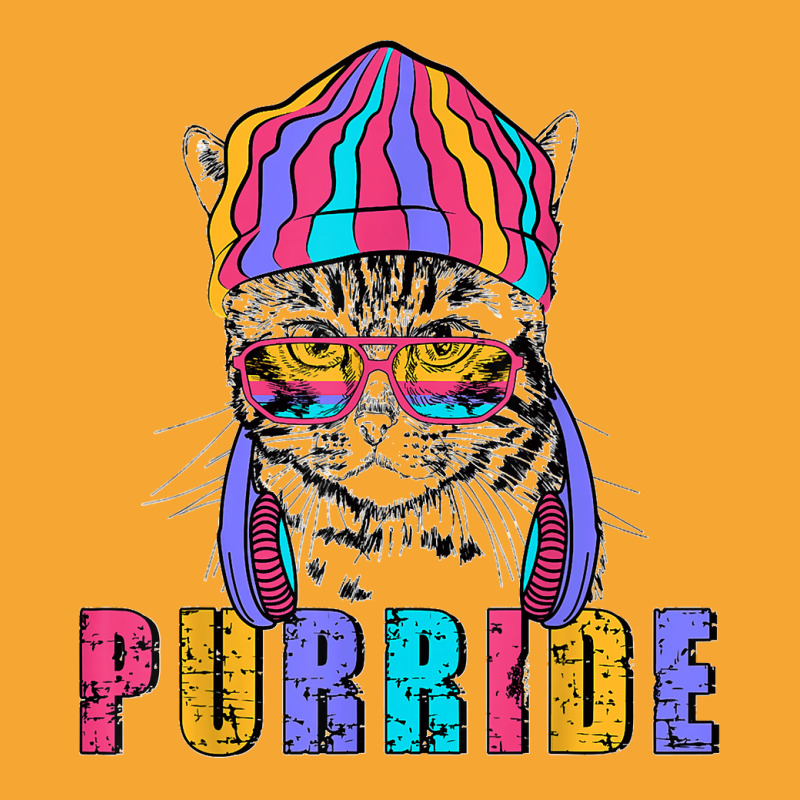 Purride Cat Wearing Pride Glasses Is Feline The Purride Basic T-shirt | Artistshot