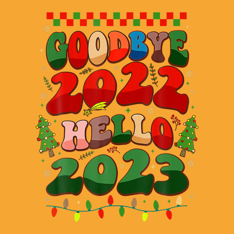 Goodbye 2022 Hello 2023 Happy New Year Christmas Xmas Groovy Basic T-shirt | Artistshot