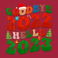 Goodbye 2022 Hello 2023 Retro Groovy Christmas New Year 2023 Basic T-shirt | Artistshot