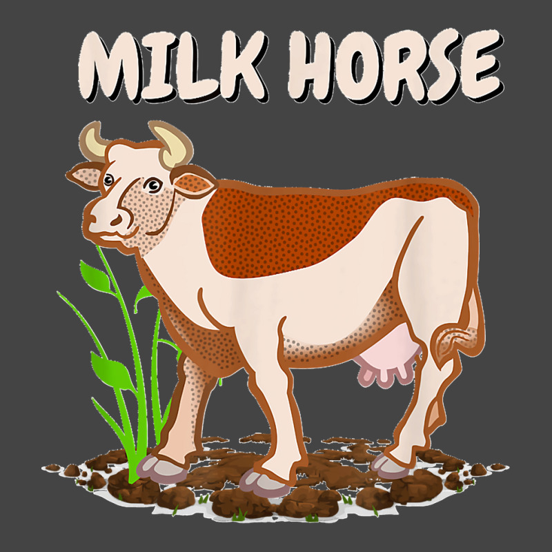 Milk Horse Funny Cow Wrong Animal Name Joke Basic T-shirt by JOSEPHDOMINICWILLIS | Artistshot