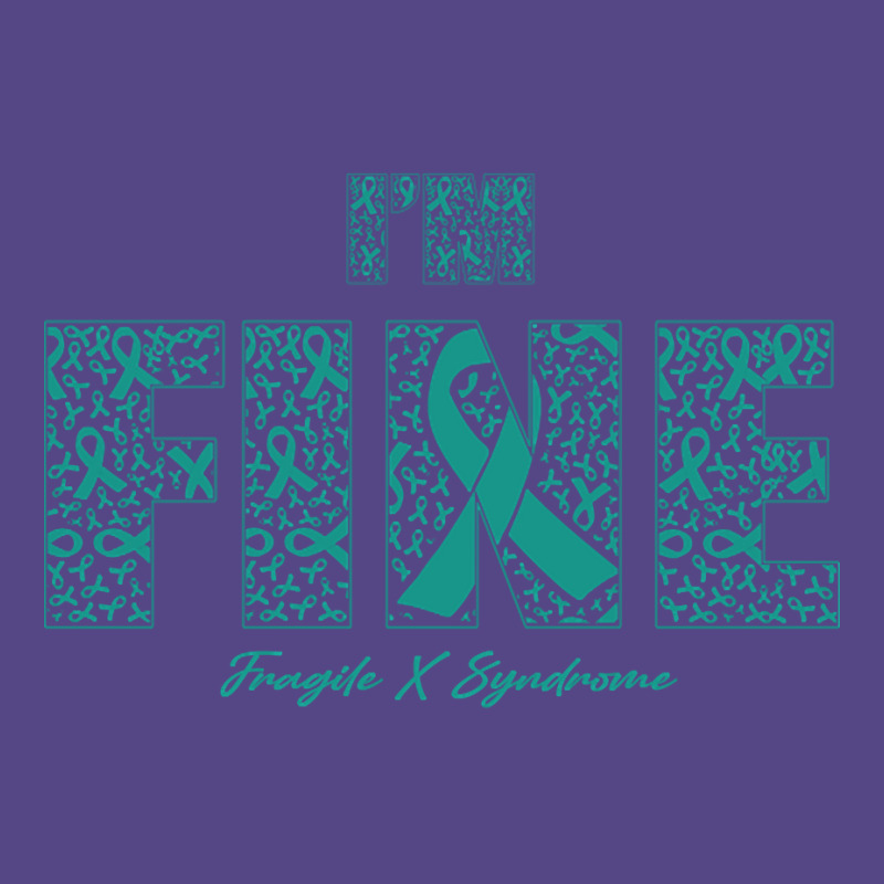 Fragile X Syndrome Awareness Fine Ribbons - In This Family We Fight To Basic T-shirt | Artistshot