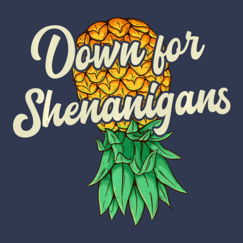 Upside Down Pineapple Down For Shenanigans Swinger Basic T-shirt | Artistshot