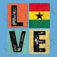 Vintage Retro I Love Ghana Flag For Ghanaian Pride Basic T-shirt | Artistshot