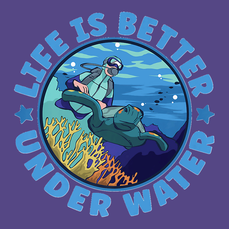 Life Is Better Under Water Marine Biology Scuba Diver Premium Basic T-shirt | Artistshot