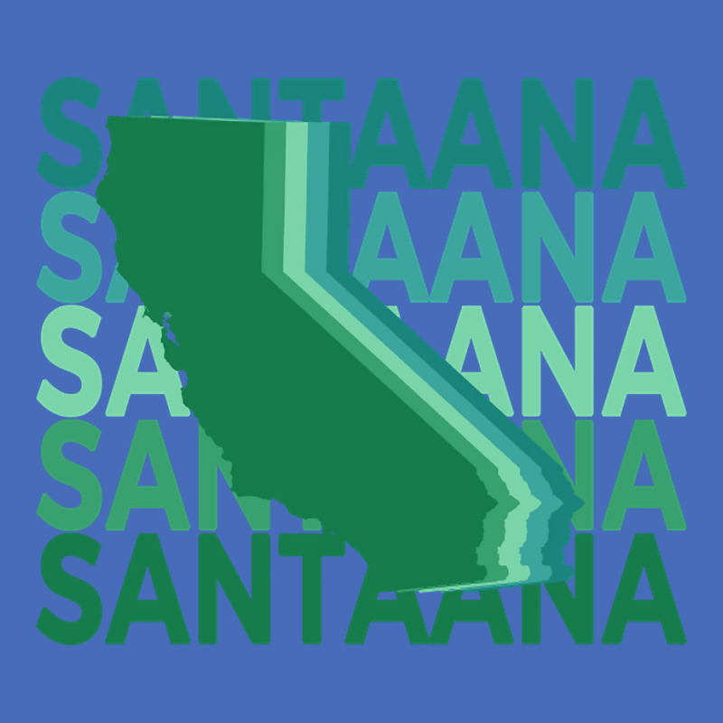 Santa Ana California Green Repeat Basic T-shirt | Artistshot