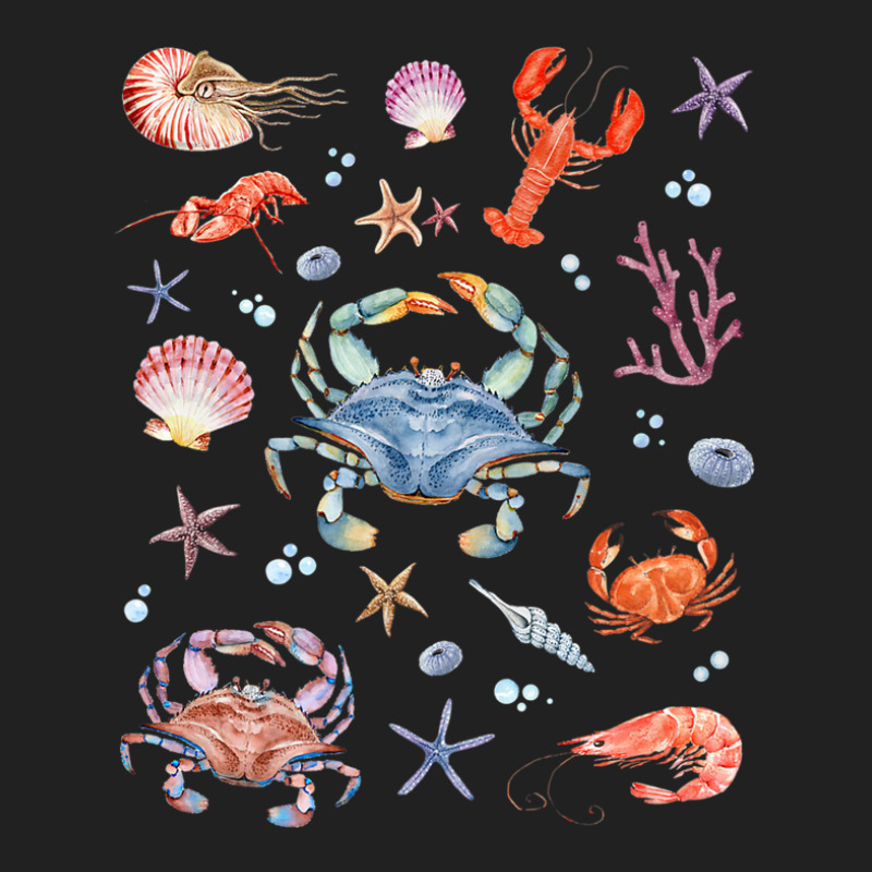 Crustaceancore Aesthetic Crustaceans Crab Lobster Shrimp Basic T-shirt | Artistshot