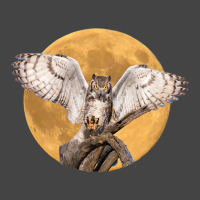 Majestic Great Horned Owl Nocturnal Bird With Full Moon Basic T-shirt | Artistshot